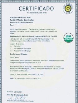 certificado organico